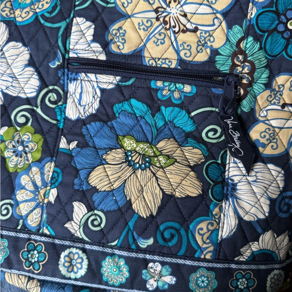 Vera Bradley Blue and Green Floral tote bag